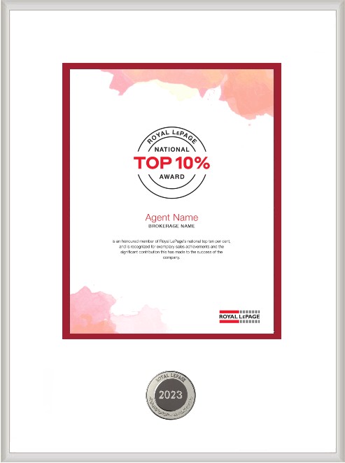 Royal LePage National Top 10% Award